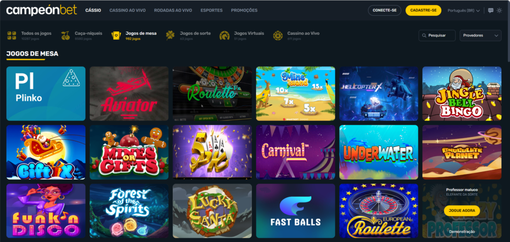 Seção de Jogos Crash - Campeonbet Casino