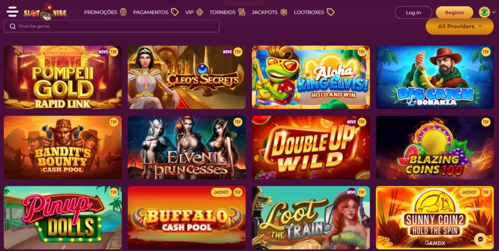 Seção de Jogos de Caça-Níqueis - SlotVibe Casino