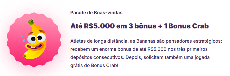 Bônus de Boas-Vindas Banana - Nomini Casino