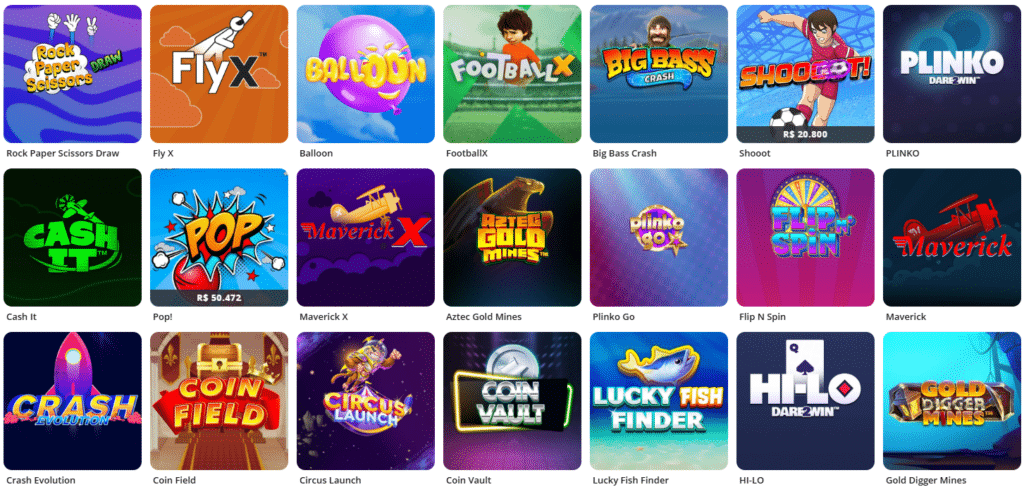 Seção de Jogos Crash - Betsson Casino