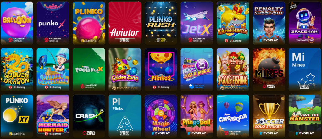 Seção de Jogos Crash - Awintura Casino