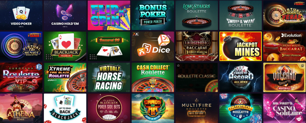 Seção de Jogos de Mesa - Vbet Casino