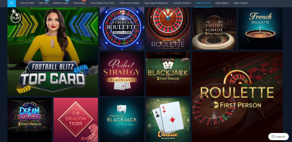 Seção de Jogos de Mesa - BetGlobal Casino