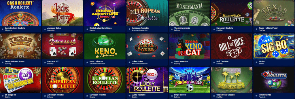 Seção de Jogos de Mesa - Citobet Casino