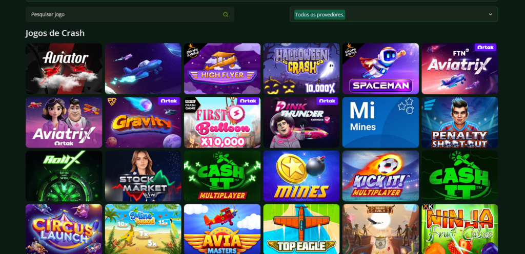 Seção de Jogos Crash - Segurobet Casino