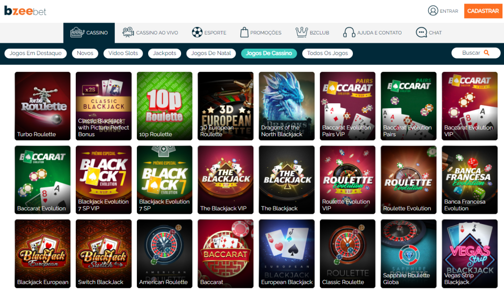 BZeebet Casino – Seção de Jogos de Mesa