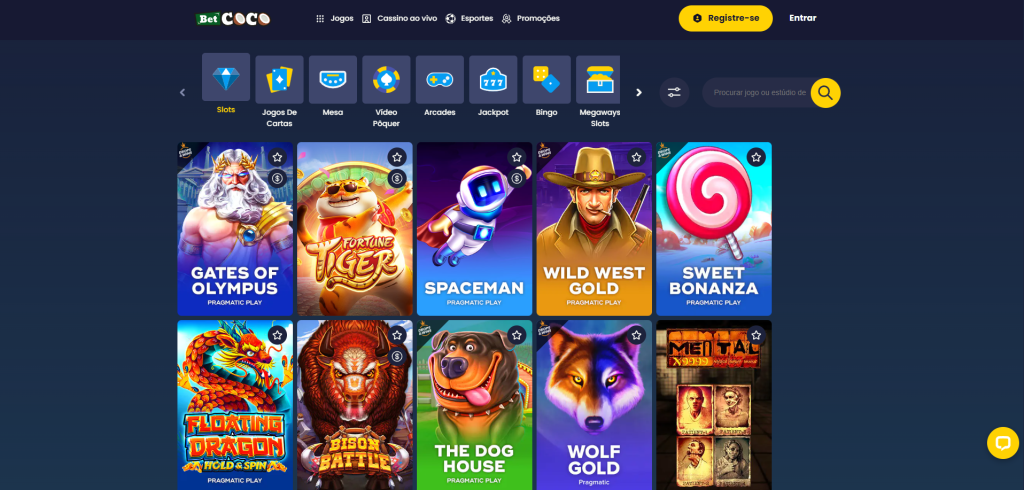 Betcoco Casino – Seção de Slots