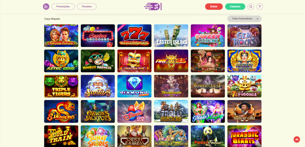 YoYo Cassino – Seção de Slots